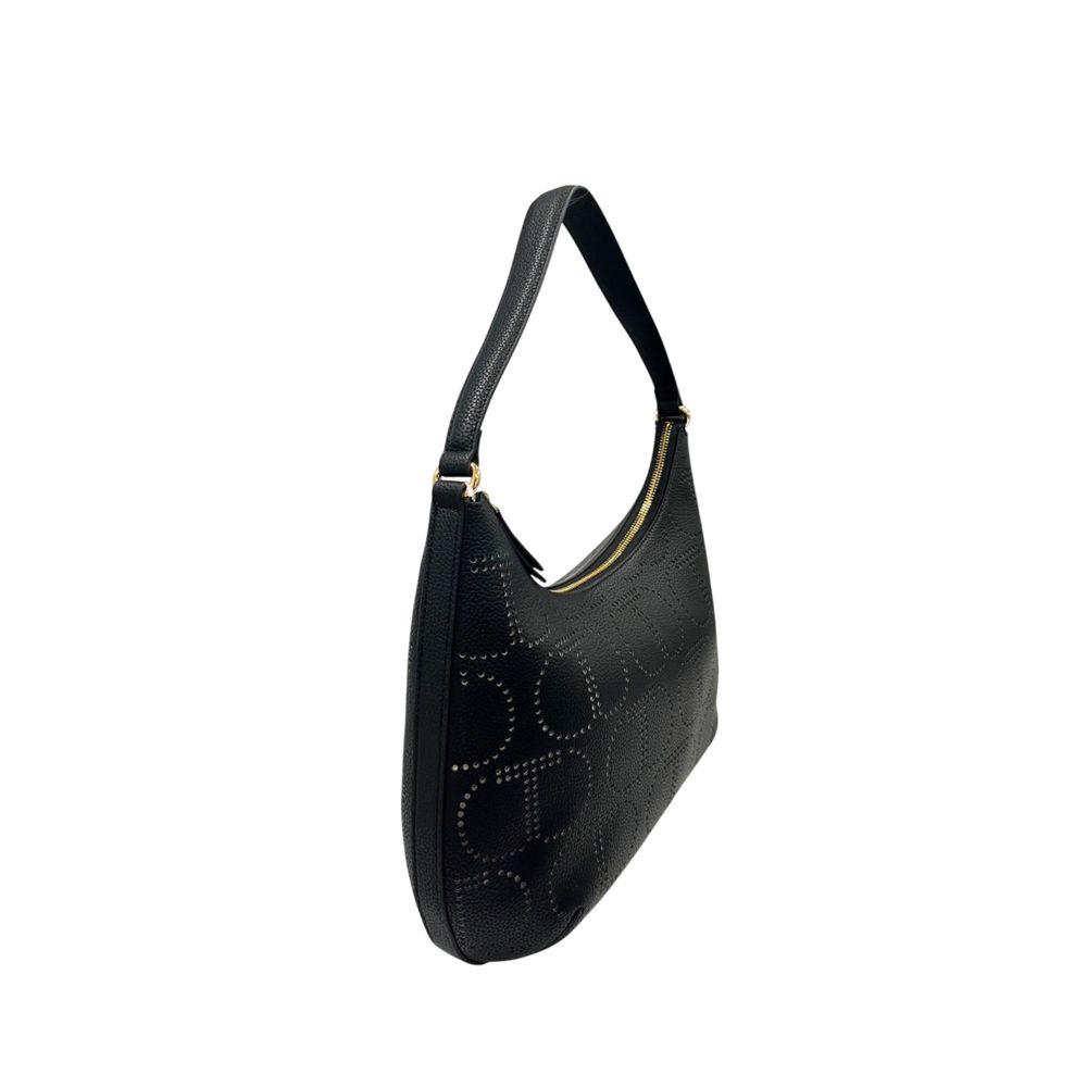 Twinset Black PU Women Handbag | Regal Royce