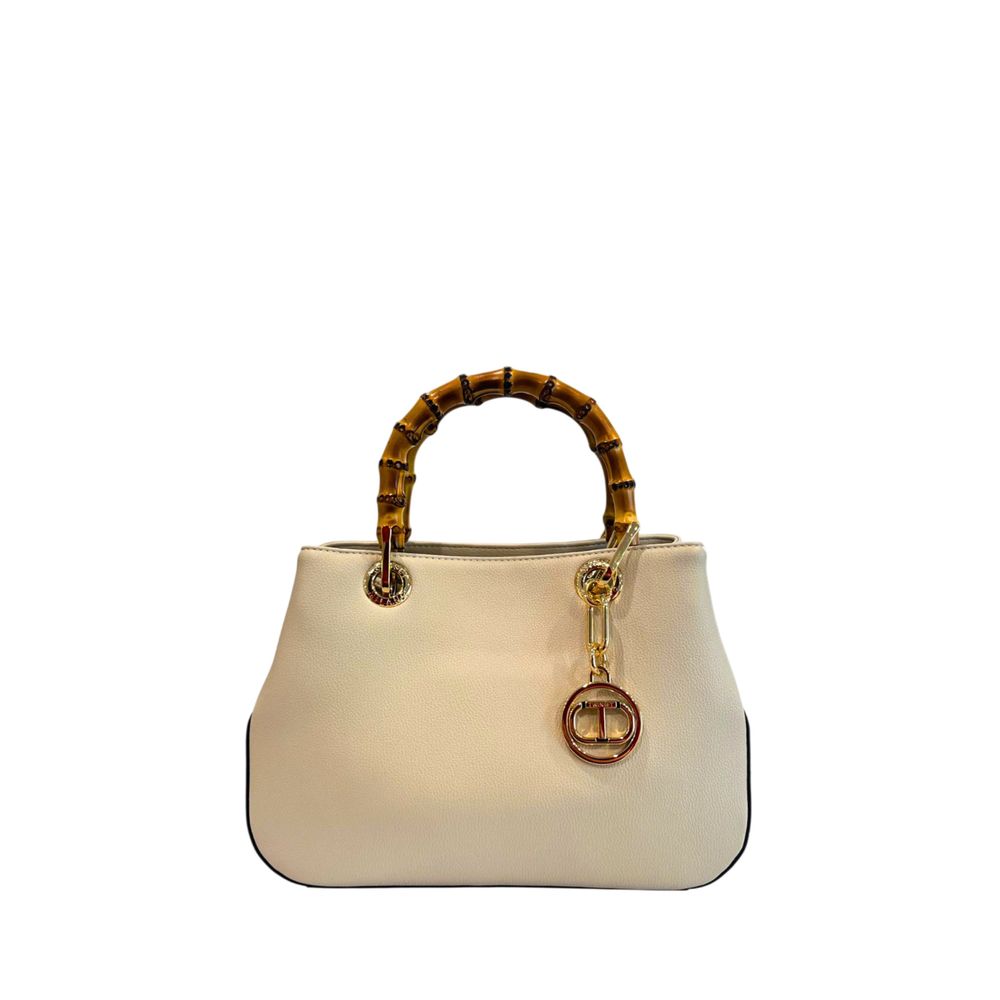 Twinset Beige PU Women Handbag | Regal Royce