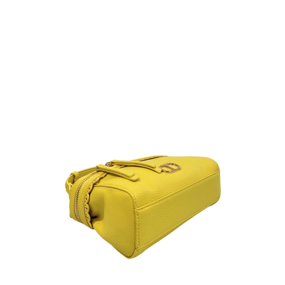 Twinset Yellow PU Women Handbag | Regal Royce