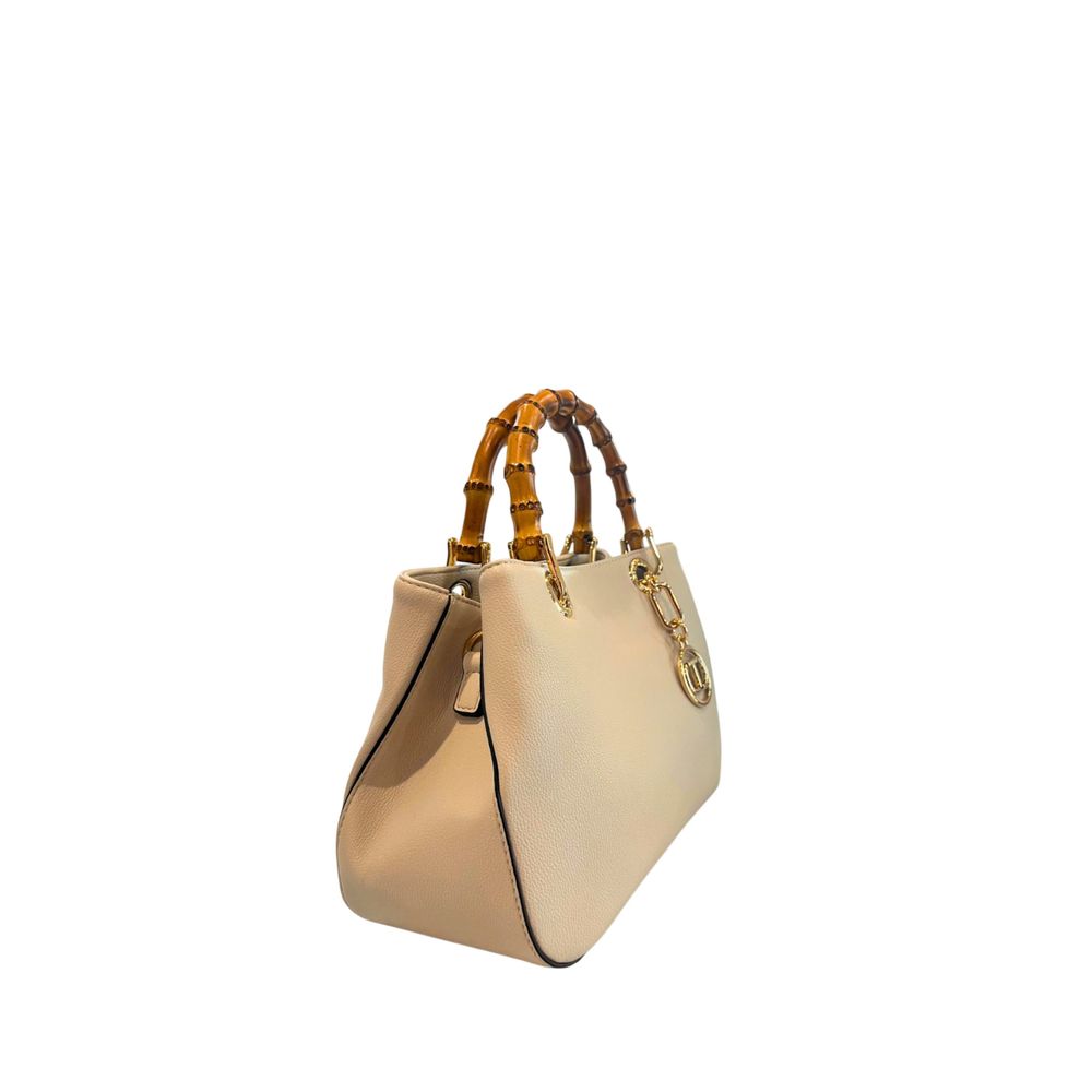 Twinset Beige PU Women Handbag | Regal Royce