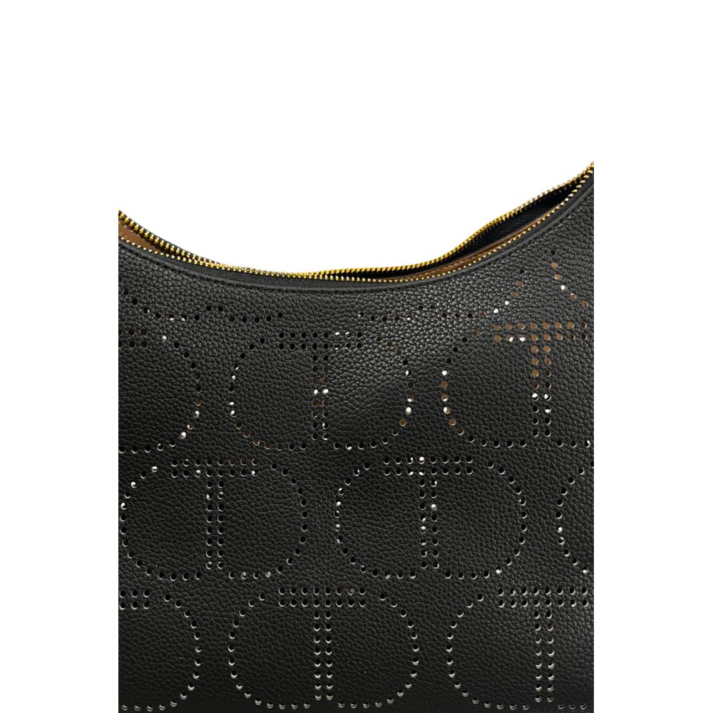 Twinset Black PU Women Handbag | Regal Royce