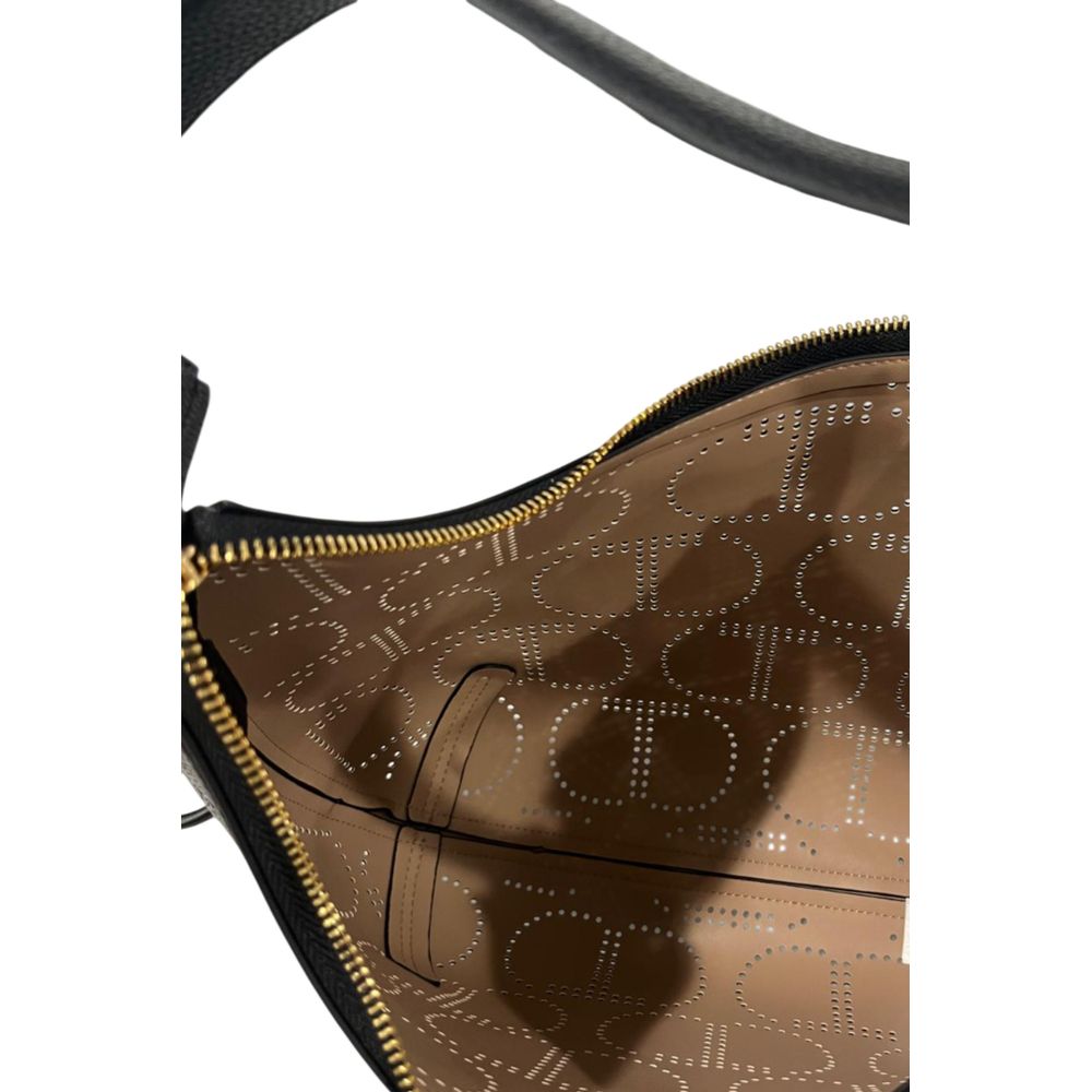 Twinset Black PU Women Handbag | Regal Royce