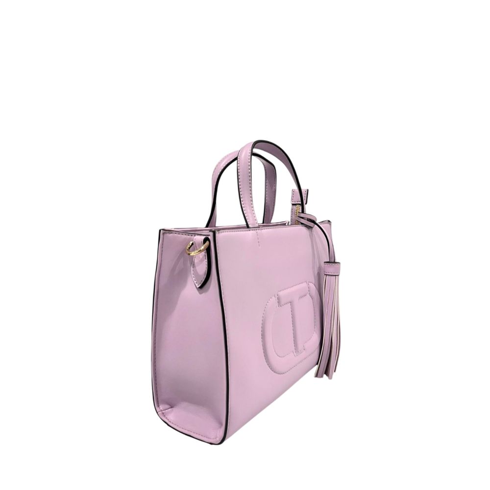 Twinset Purple PU Women Handbag | Regal Royce