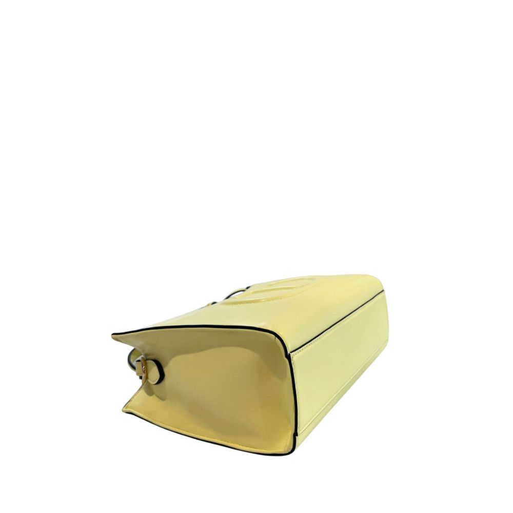 Twinset Yellow PU Women Handbag | Regal Royce