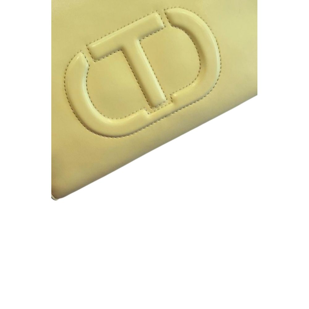 Twinset Yellow PU Women Handbag | Regal Royce