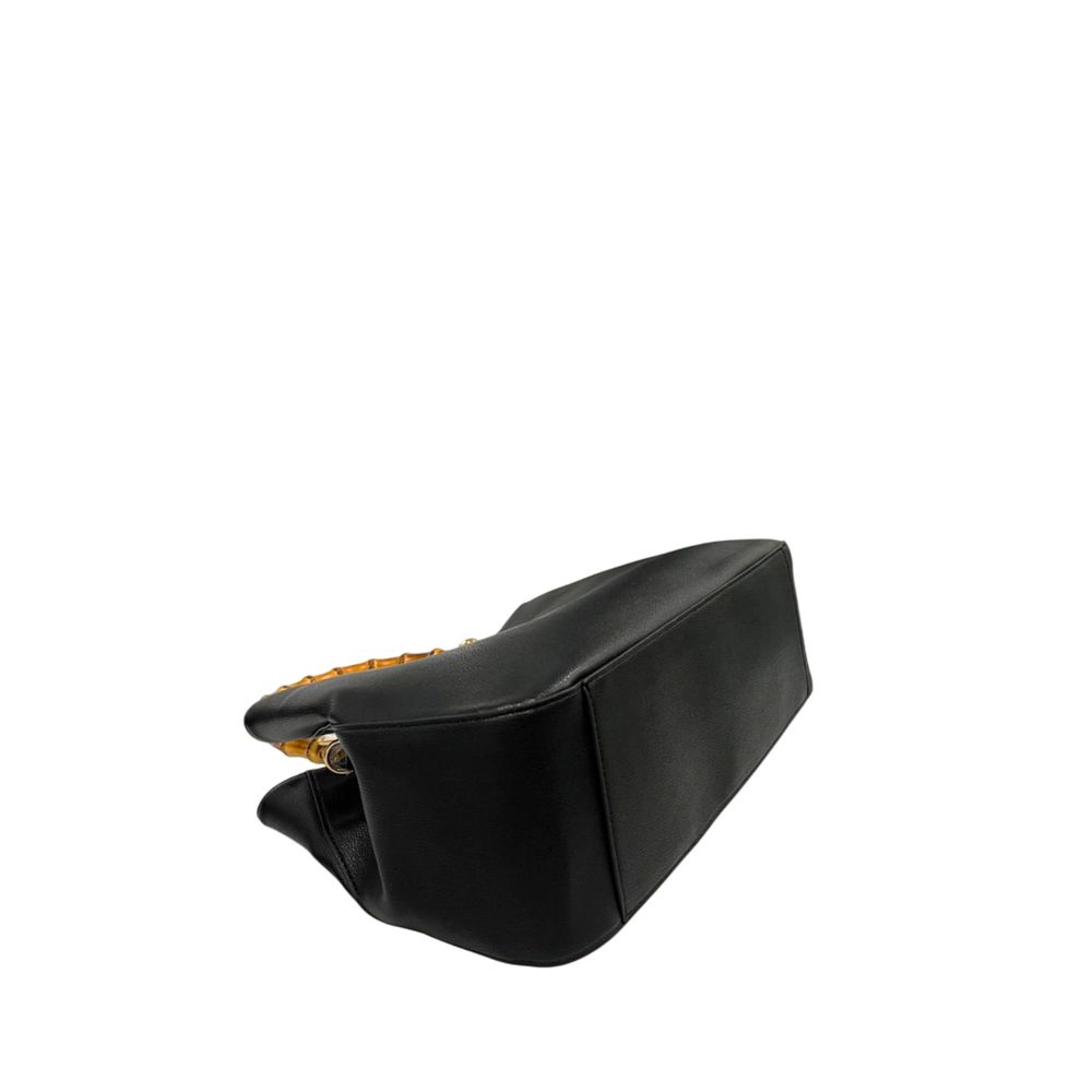 Twinset Black PU Women Handbag | Regal Royce
