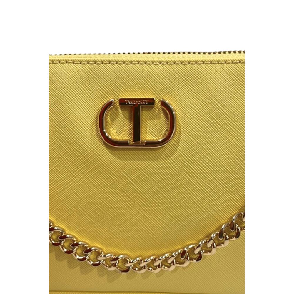 Twinset Yellow PU Women Shoulder Bag | Regal Royce