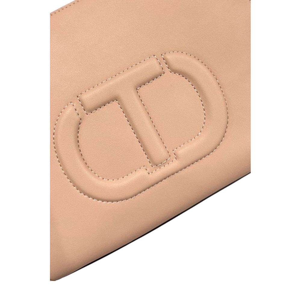 Twinset Pink PU Women Handbag | Regal Royce