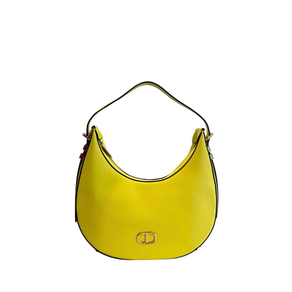 Twinset Yellow PU Women Shoulder Bag | Regal Royce