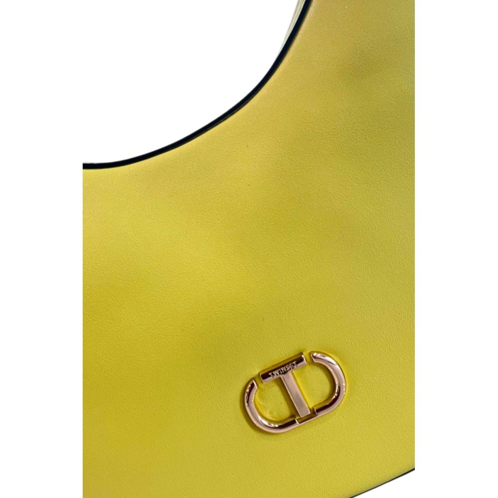 Twinset Yellow PU Women Shoulder Bag | Regal Royce