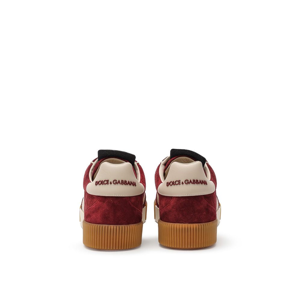 Dolce & Gabbana White Leather Low Top Sneakers | Regal Royce