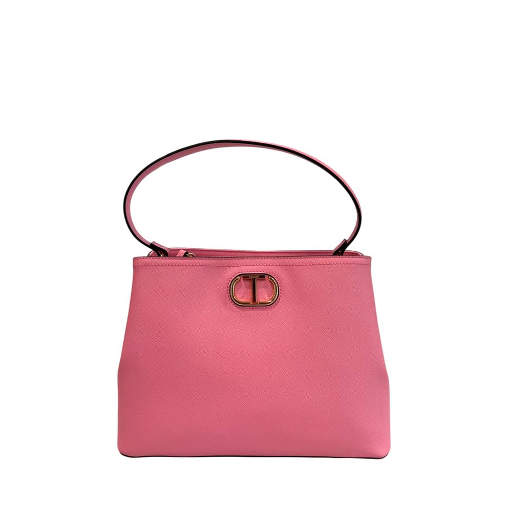 Twinset Pink PU Women Handbag | Regal Royce