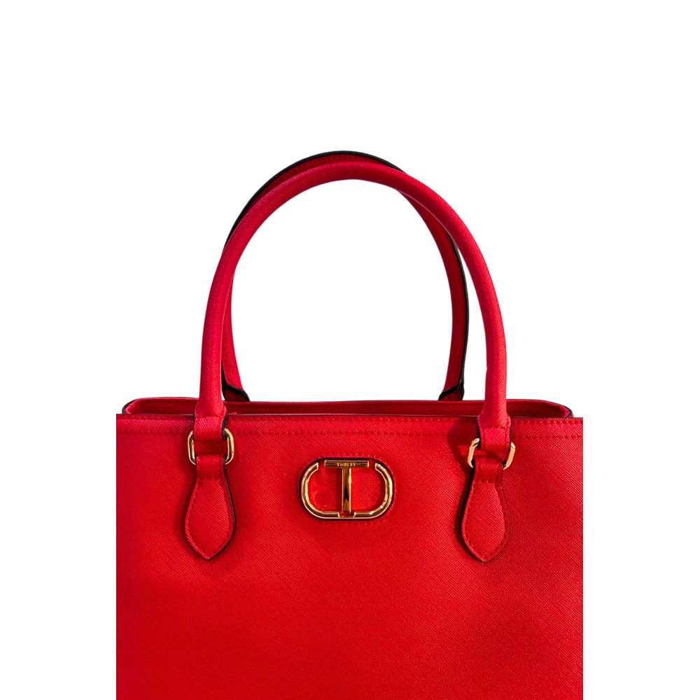 Twinset White PU Women Handbag | Regal Royce