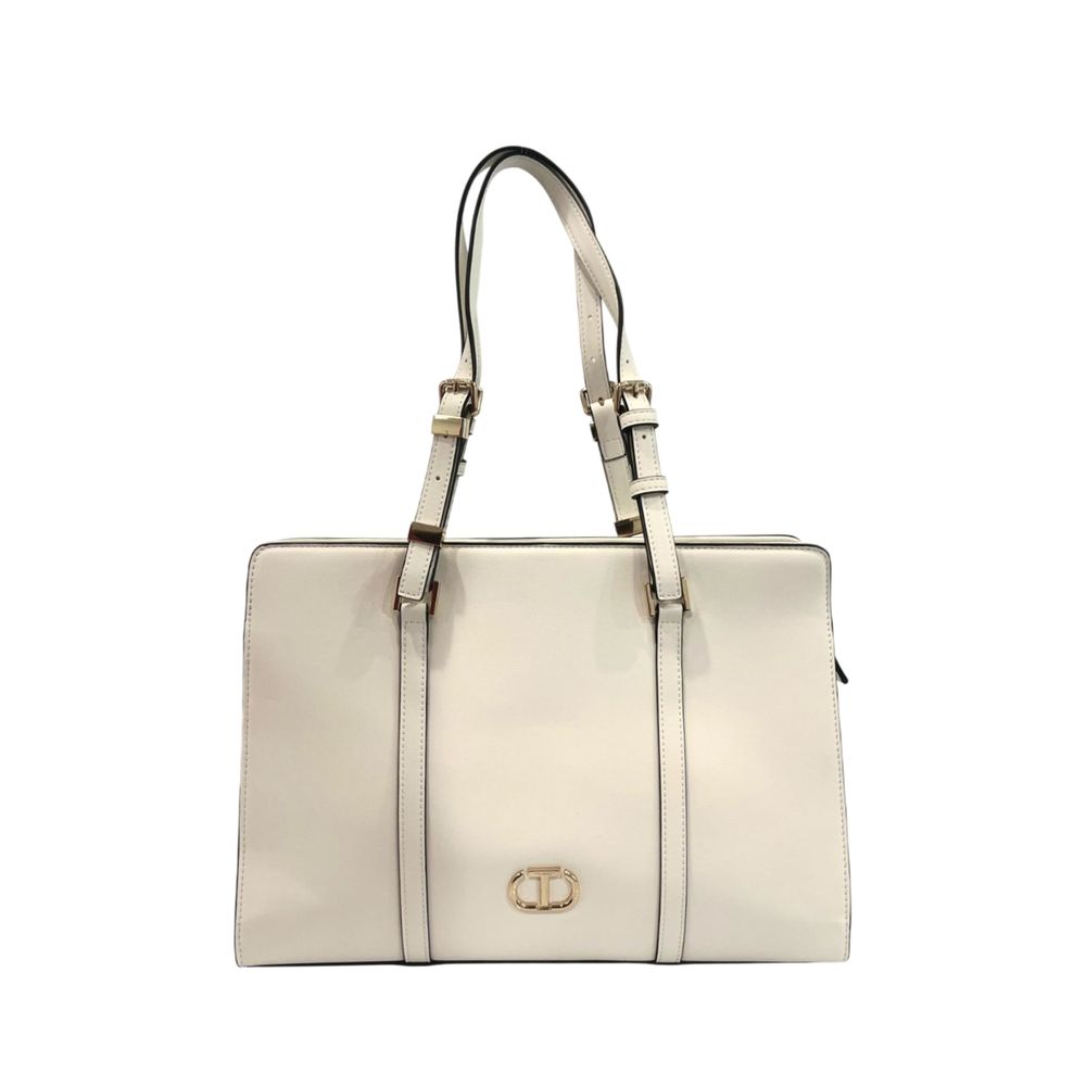 Twinset White PU Women Shoulder Bag | Regal Royce