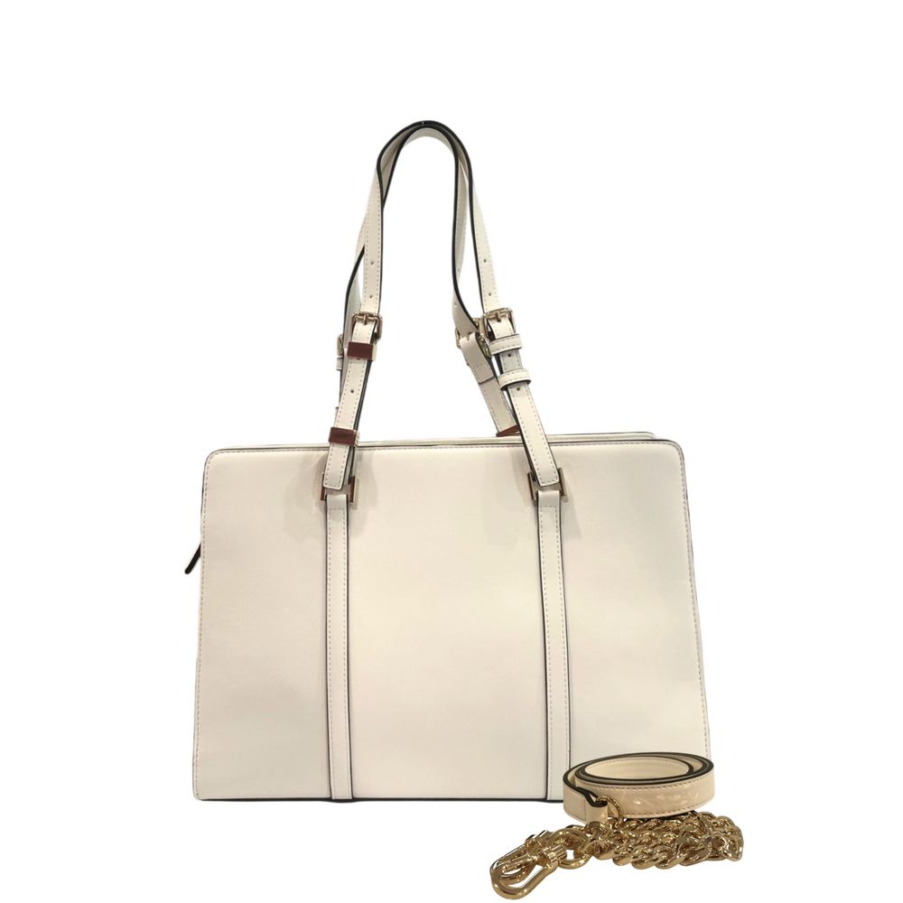 Twinset White PU Women Shoulder Bag | Regal Royce