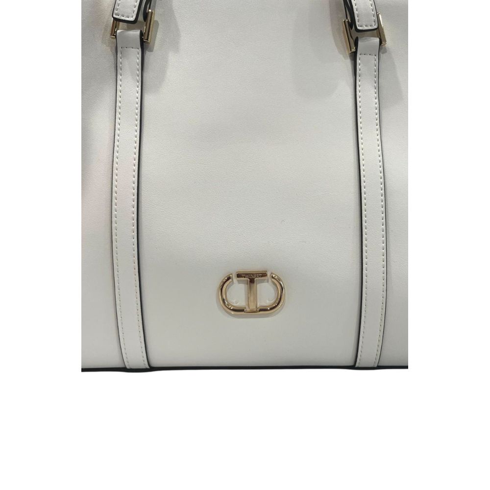 Twinset White PU Women Shoulder Bag | Regal Royce