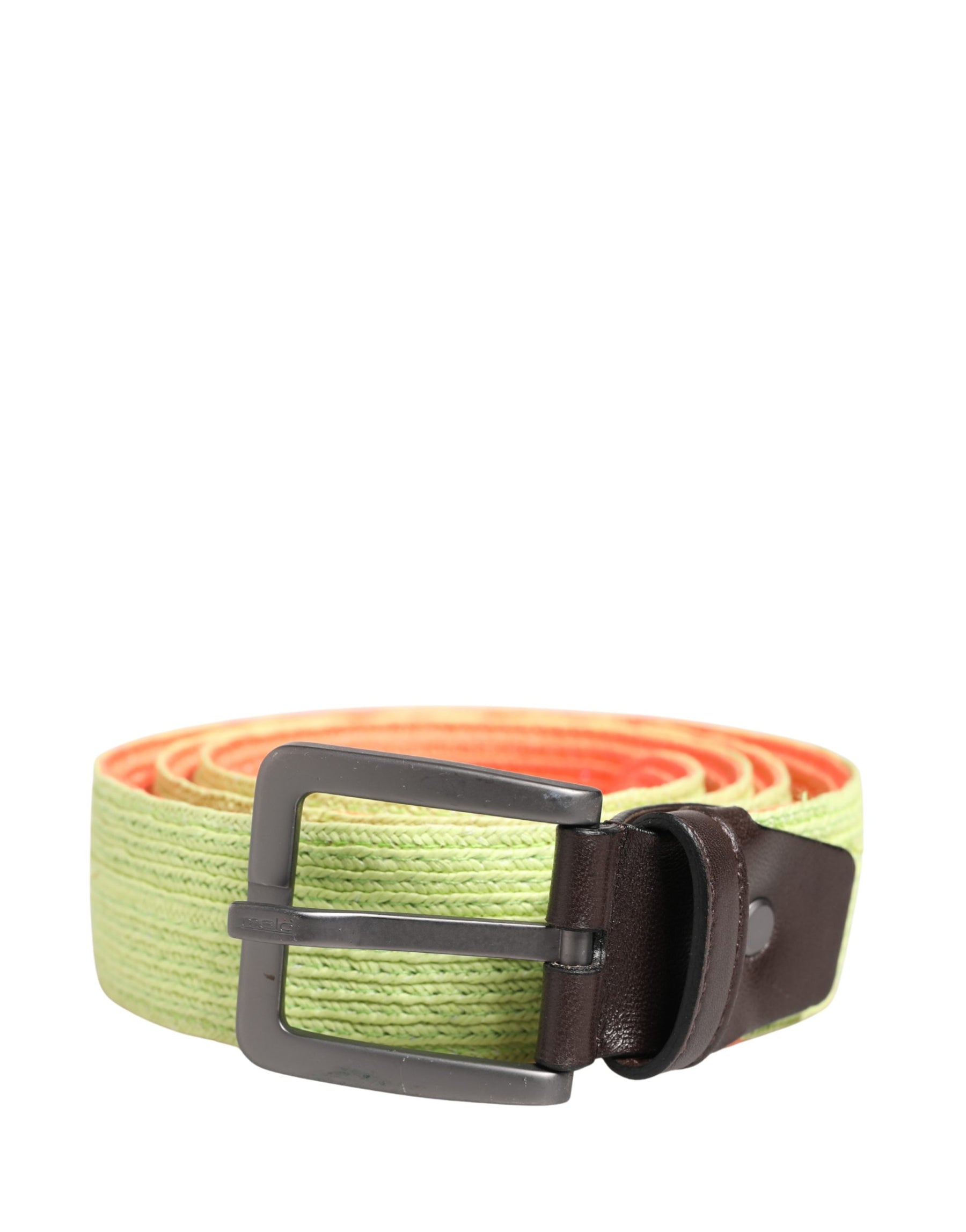 Malo Green Orange Braided Metal Buckle Waist Cintura Belt | Regal Royce