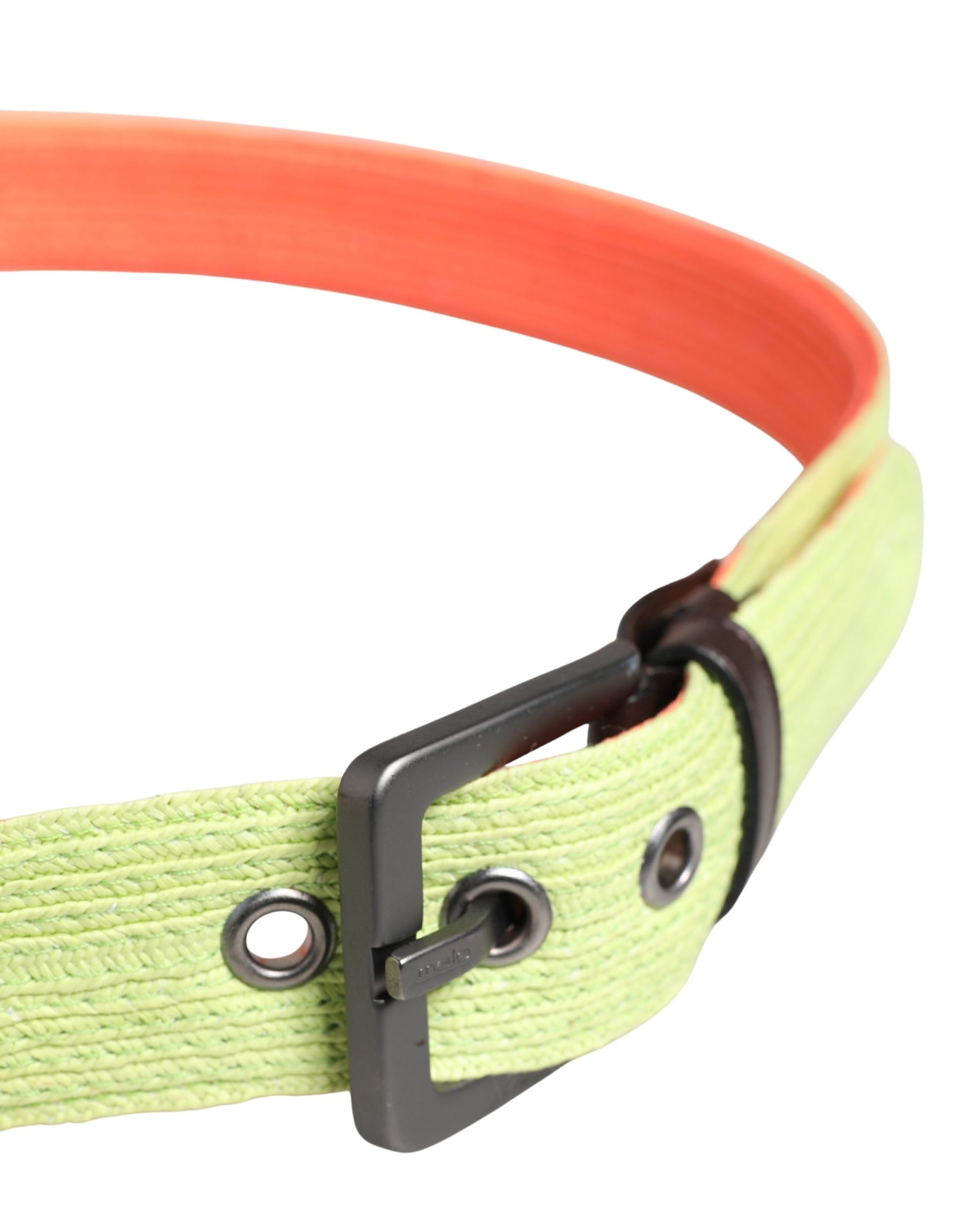 Malo Green Orange Braided Metal Buckle Waist Cintura Belt | Regal Royce