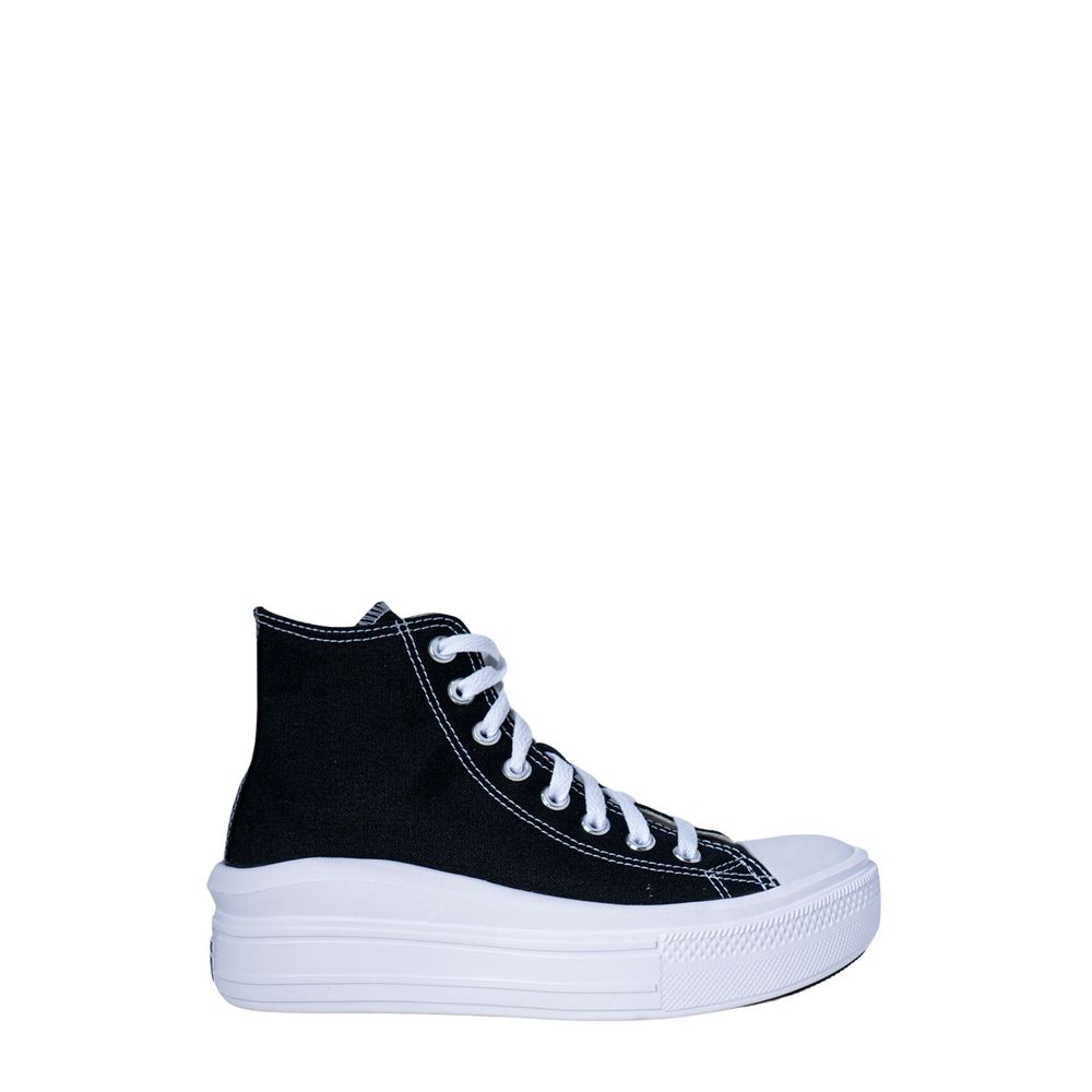Converse Black Cotton Platform Sneakers | Regal Royce