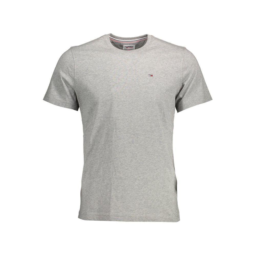 Tommy Hilfiger Grigio Cotton Men T-Shirt | Regal Royce