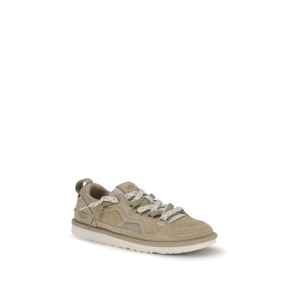 UGG Beige Calf Leather Bos Taurus Sneakers | Regal Royce
