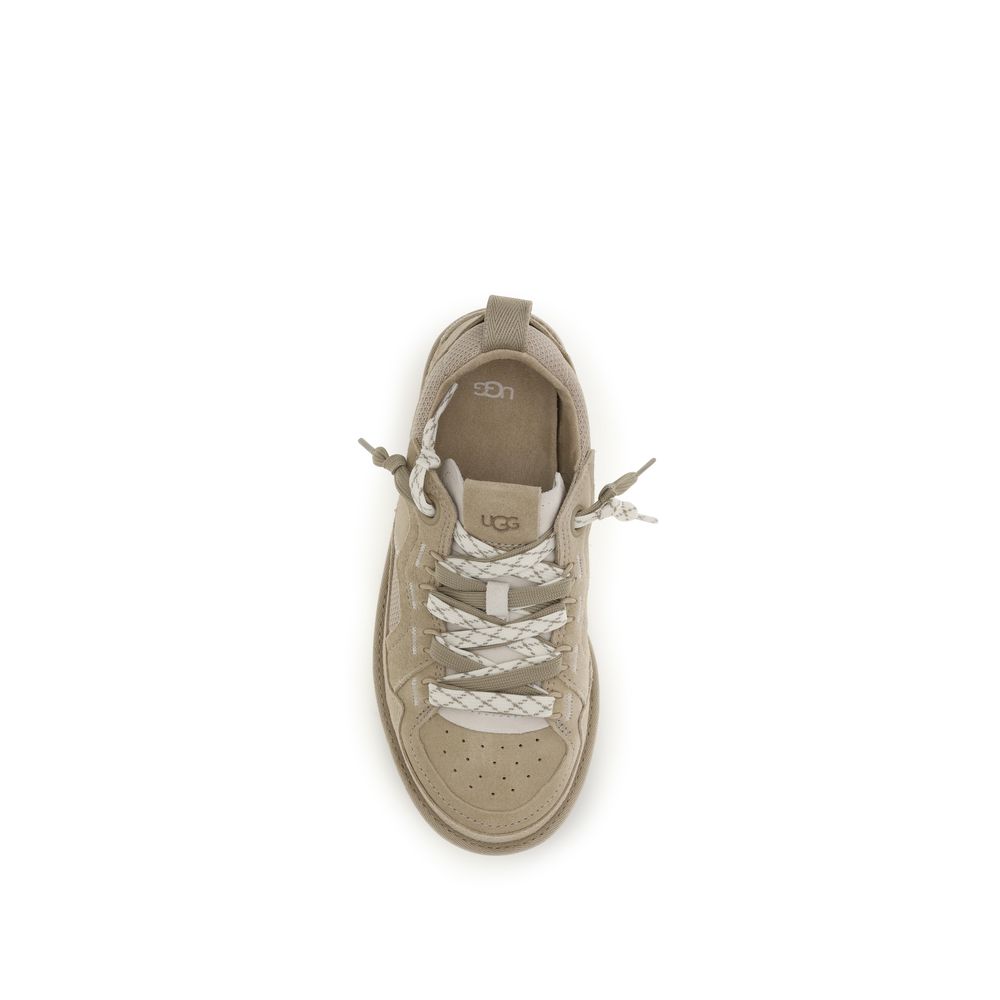 UGG Beige Calf Leather Bos Taurus Sneakers | Regal Royce