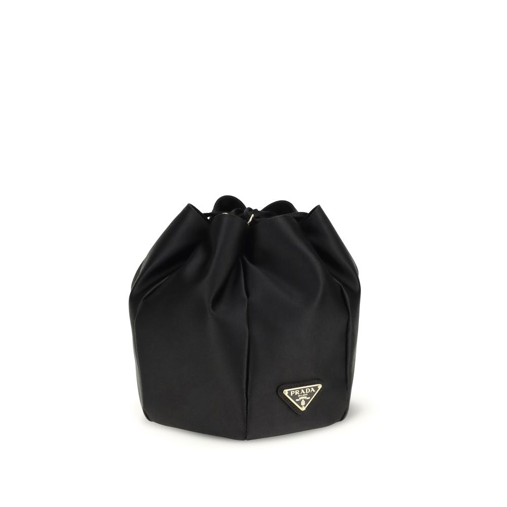 Prada Black Silk Backet Bag | Regal Royce