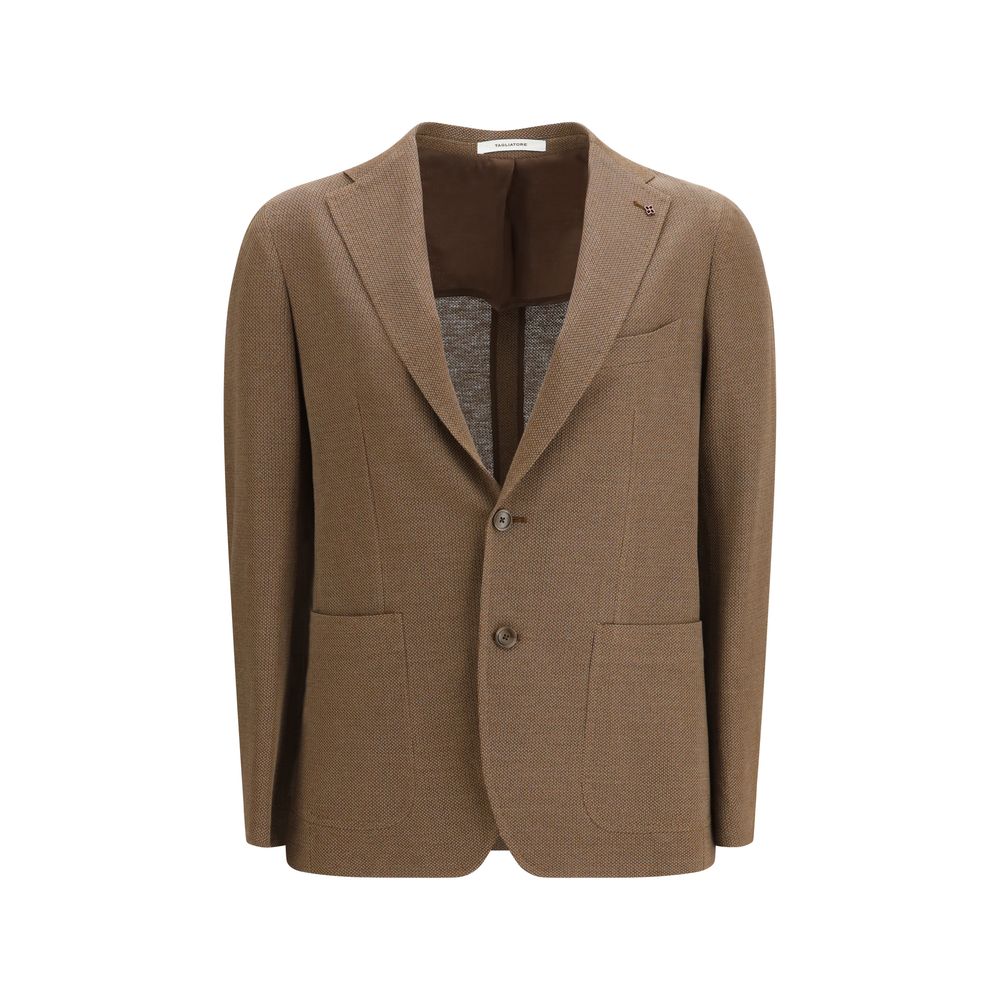 Tagliatore Brown Linen Blazer | Regal Royce