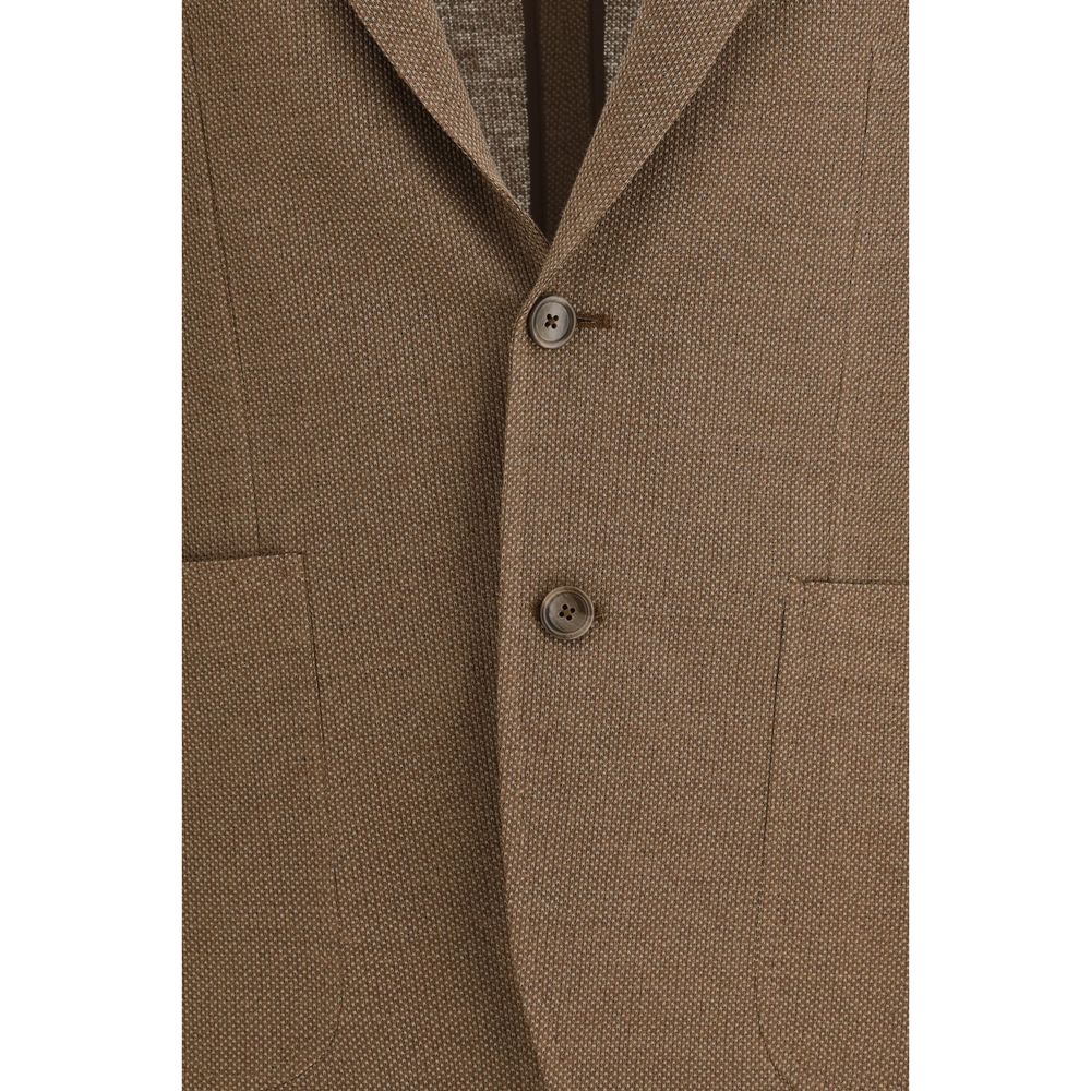 Tagliatore Brown Linen Blazer | Regal Royce