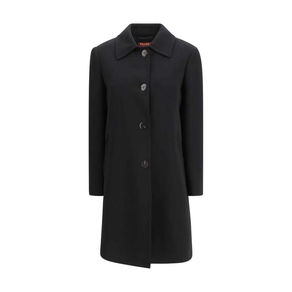 Max Mara Black Triacetate Coat | Regal Royce