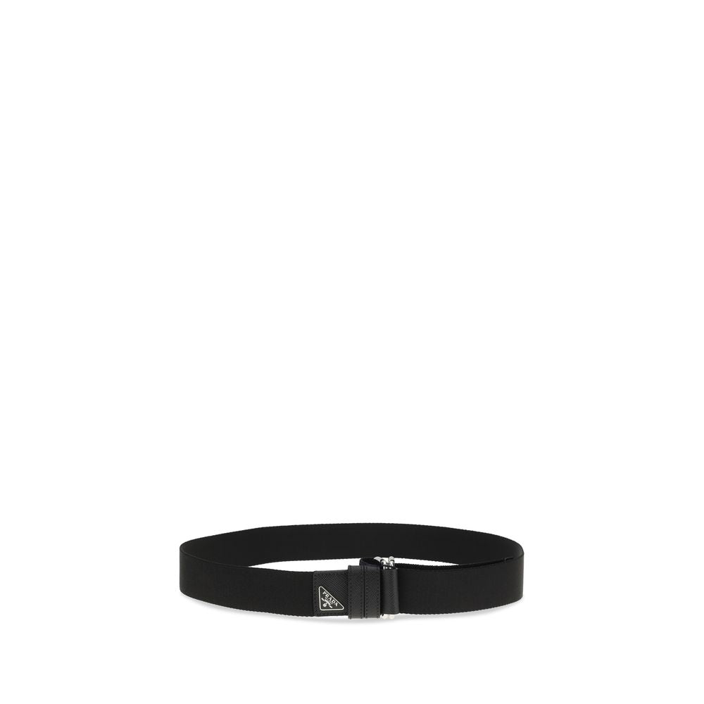 Prada Black Nylon Regular Belt | Regal Royce