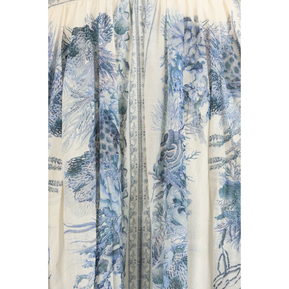 Zimmermann Multicolor Cotton Long Skirt | Regal Royce