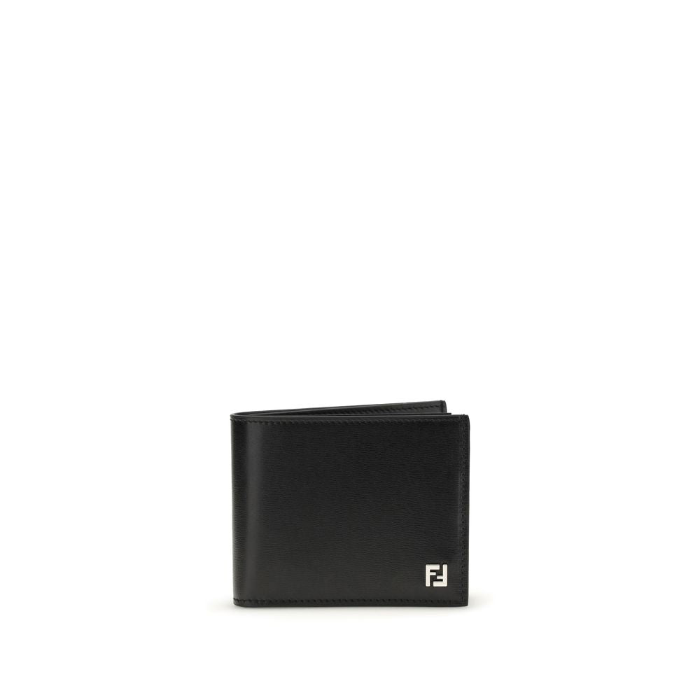 Fendi Black Calf Leather Bos Taurus Wallet | Regal Royce