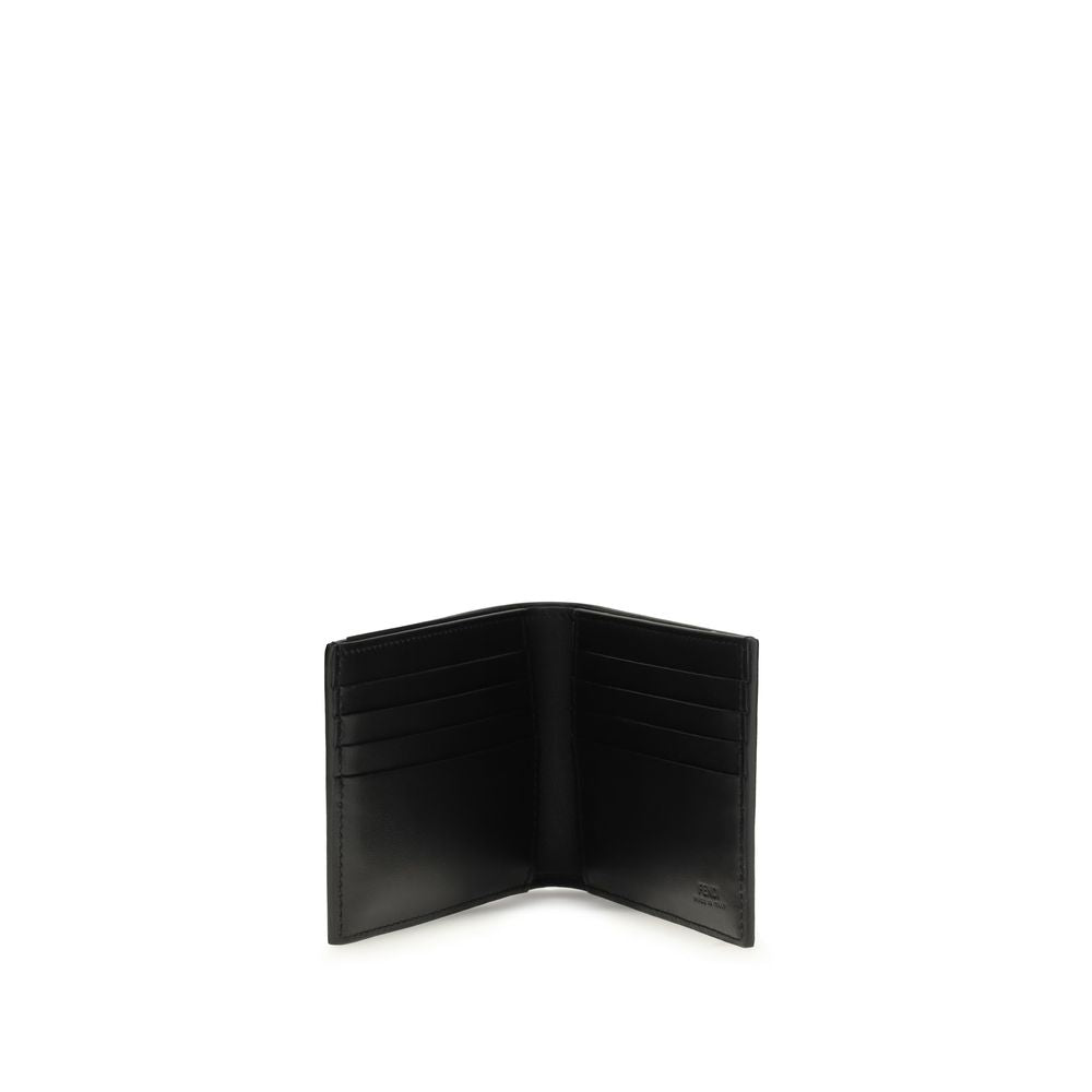 Fendi Black Calf Leather Bos Taurus Wallet | Regal Royce