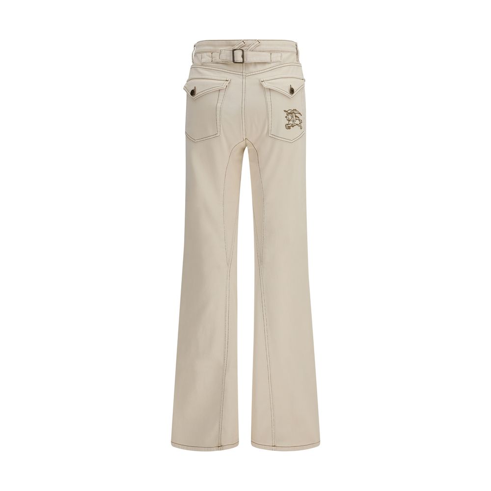 Burberry Beige Cotton Bootcut Jeans | Regal Royce