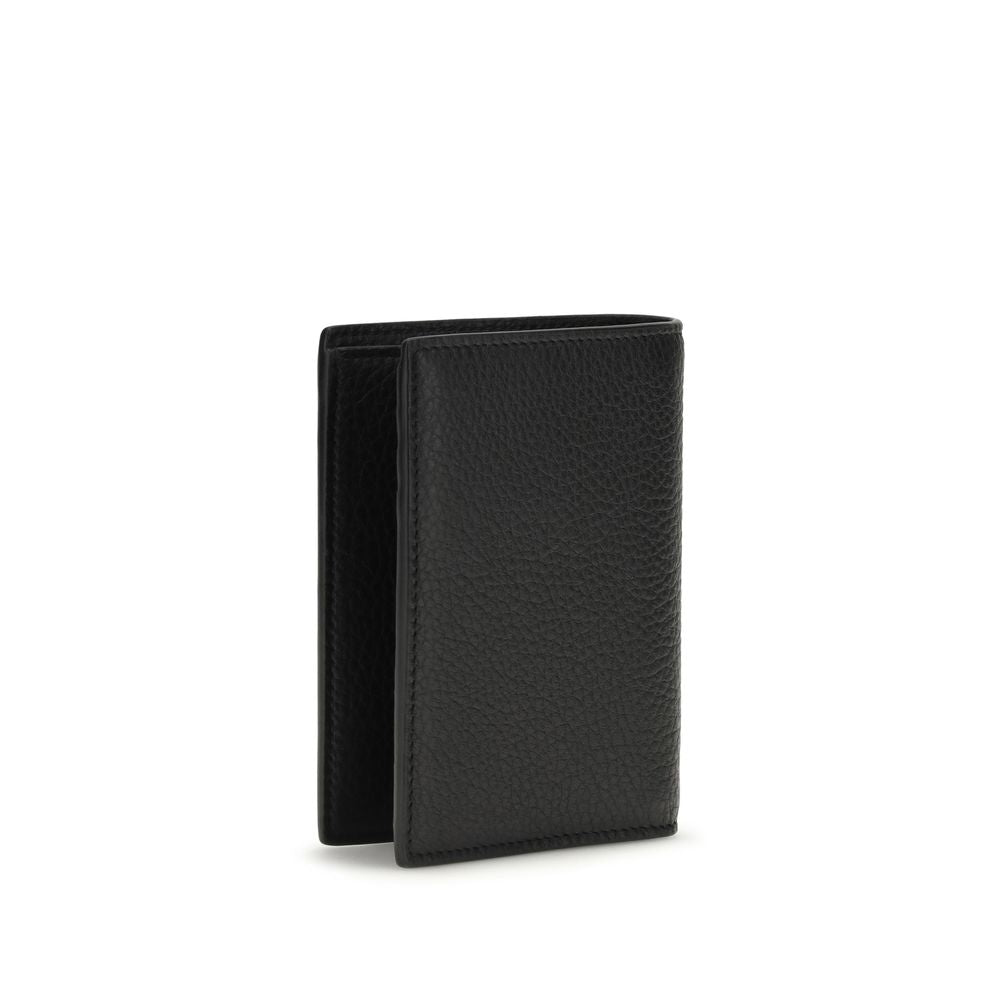Saint Laurent Black Calf Leather Bos Taurus Wallet | Regal Royce