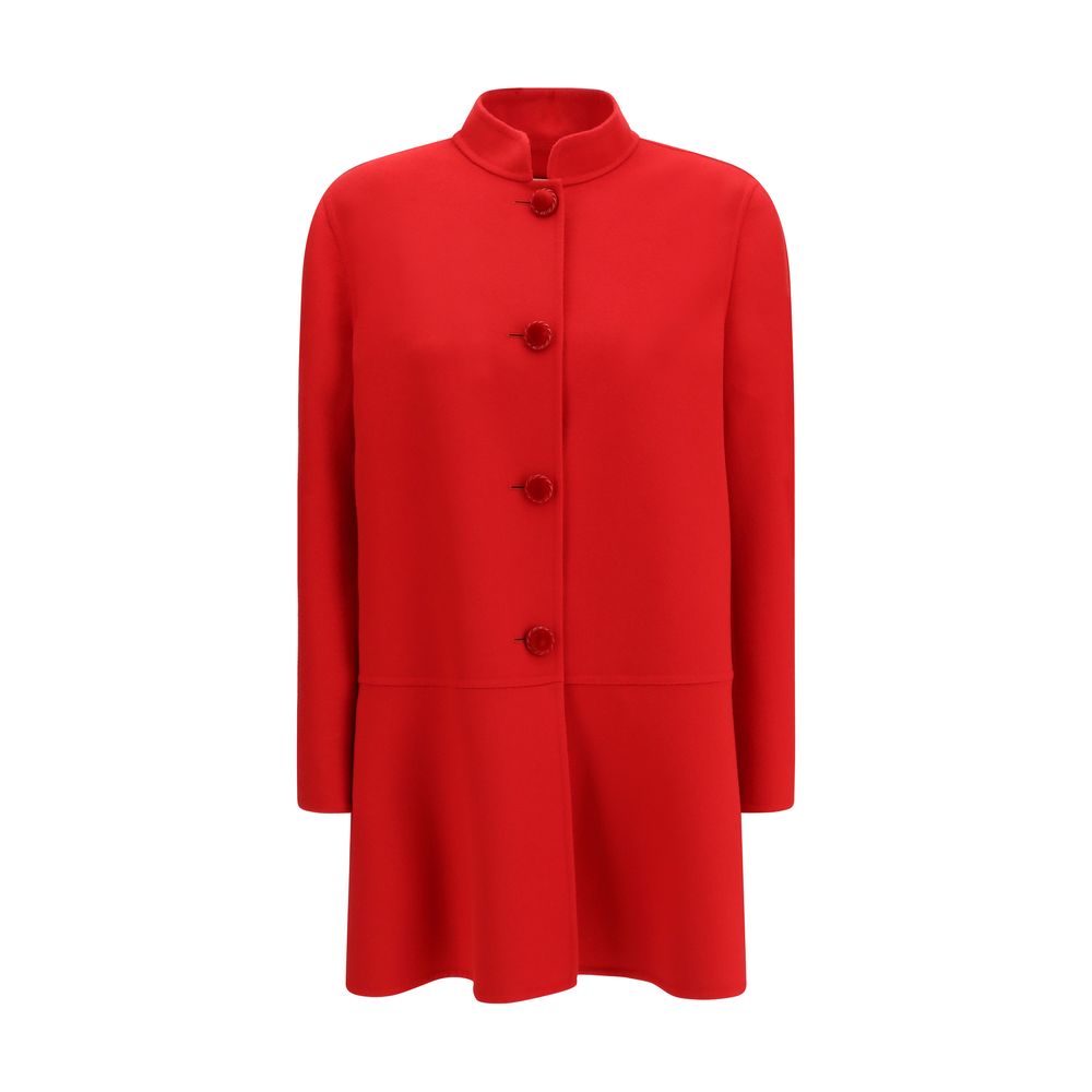Valentino Multicolor Fleece Wool Coat | Regal Royce