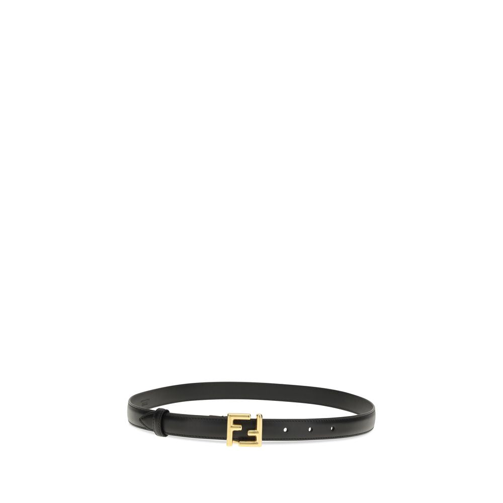 Fendi Black Calf Leather Bos Taurus Regular Belt | Regal Royce