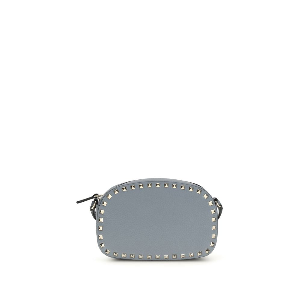 Valentino Garavani Blue Calf Leather Bos Taurus Shoulder Bag | Regal Royce