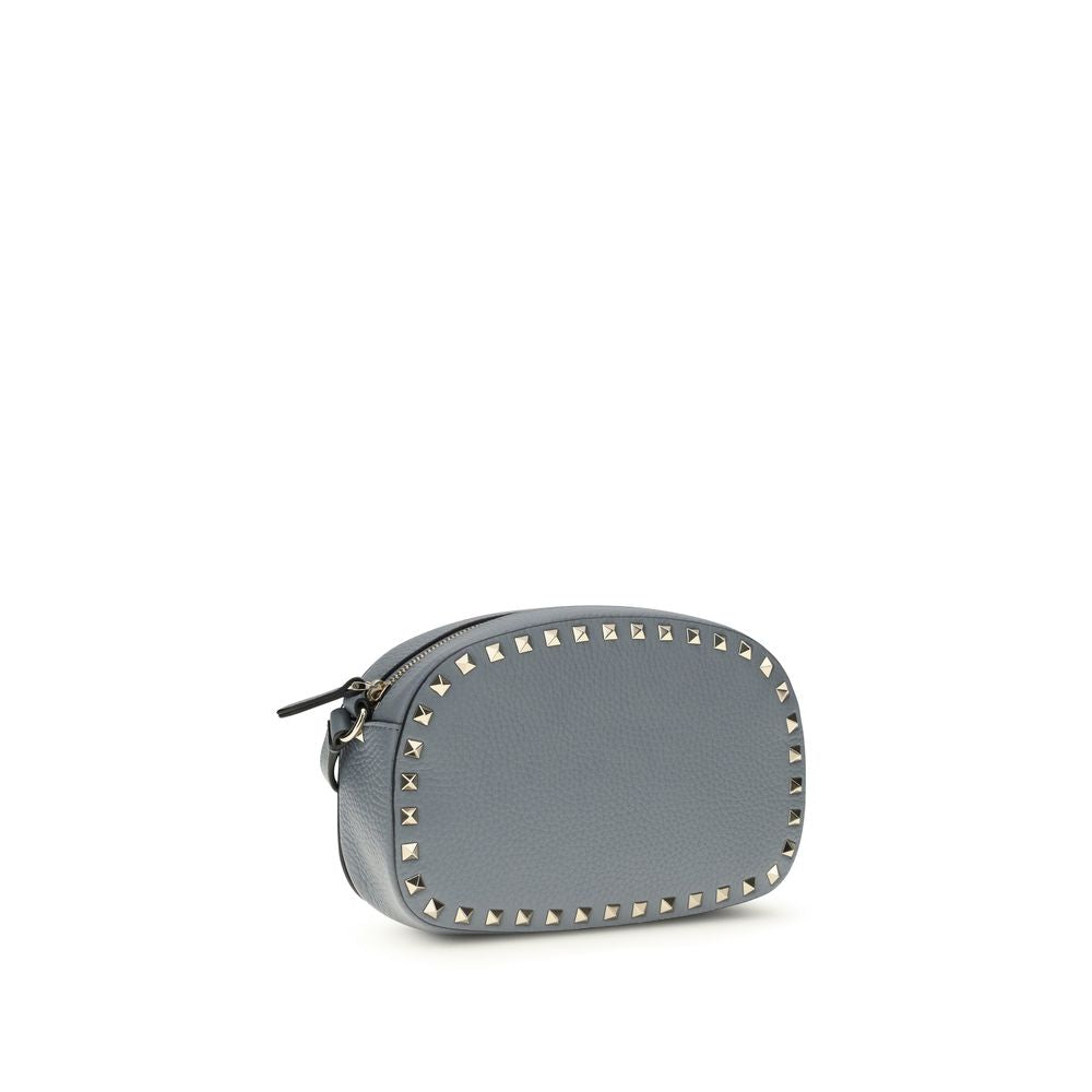 Valentino Garavani Blue Calf Leather Bos Taurus Shoulder Bag | Regal Royce