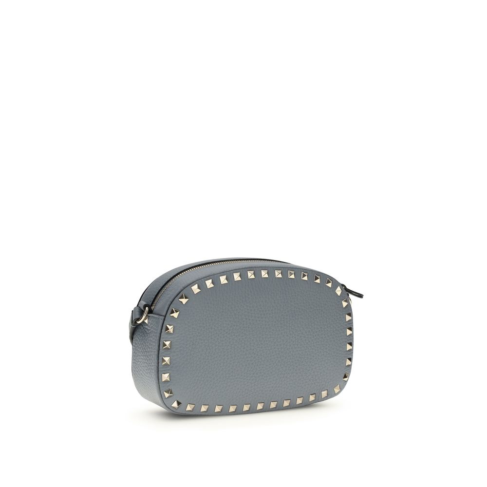 Valentino Garavani Blue Calf Leather Bos Taurus Shoulder Bag | Regal Royce