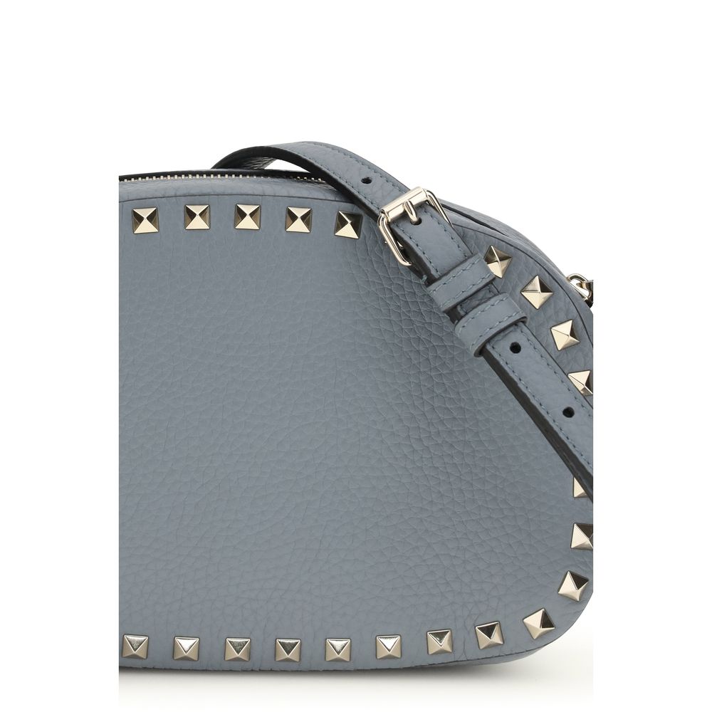 Valentino Garavani Blue Calf Leather Bos Taurus Shoulder Bag | Regal Royce