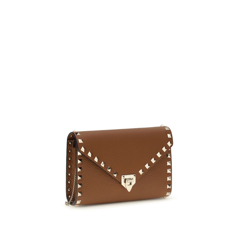 Valentino Garavani Brown Calf Leather Bos Taurus Wallet | Regal Royce