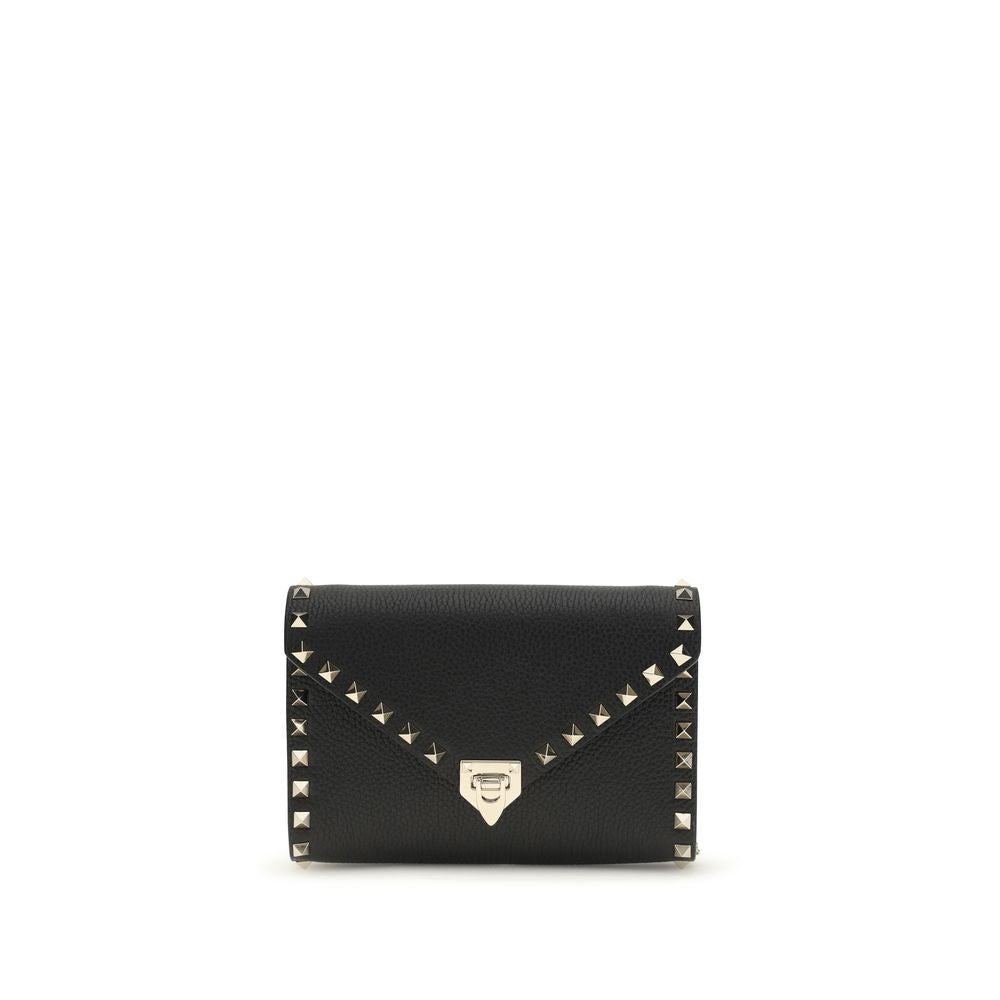 Valentino Garavani Black Calf Leather Bos Taurus Wallet | Regal Royce