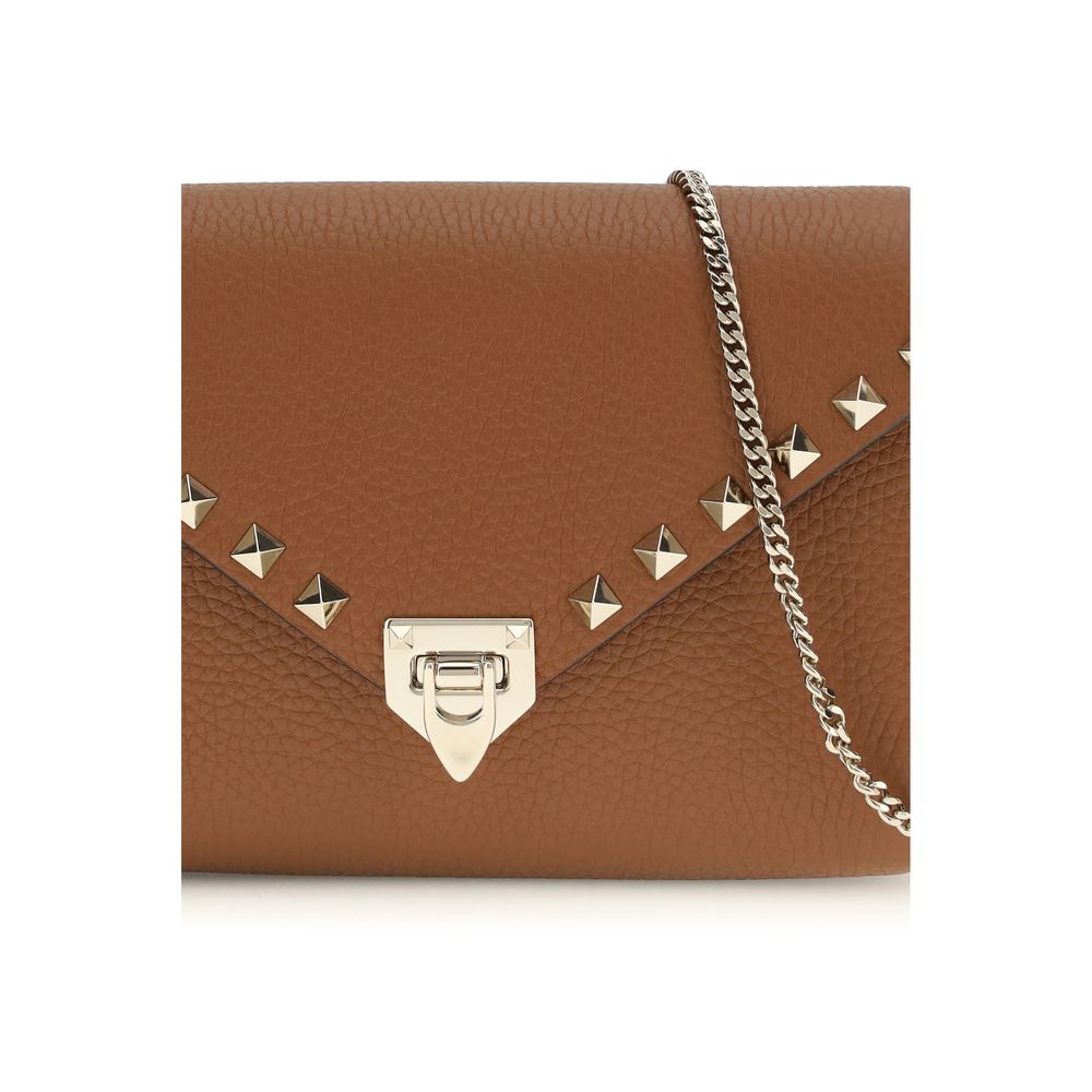 Valentino Garavani Brown Calf Leather Bos Taurus Wallet | Regal Royce