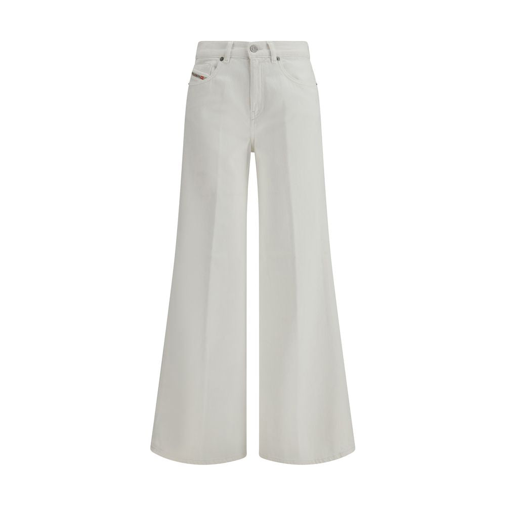 Diesel White Cotton Flared Jeans | Regal Royce
