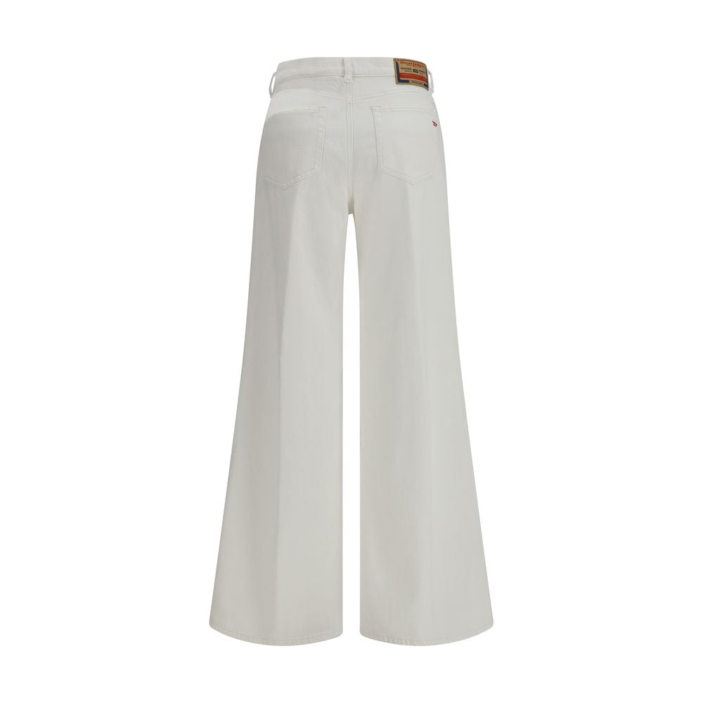 Diesel White Cotton Flared Jeans | Regal Royce