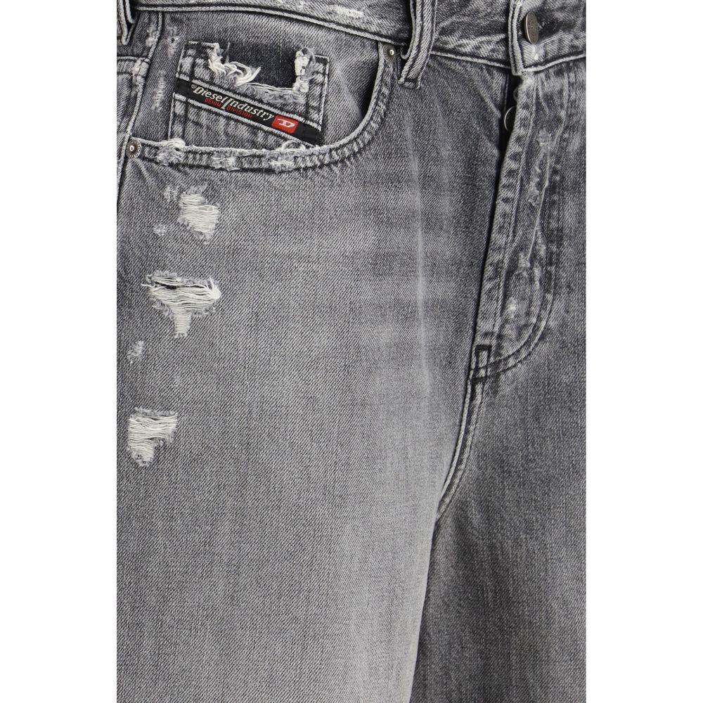 Diesel Gray Cotton Bermuda Shorts | Regal Royce