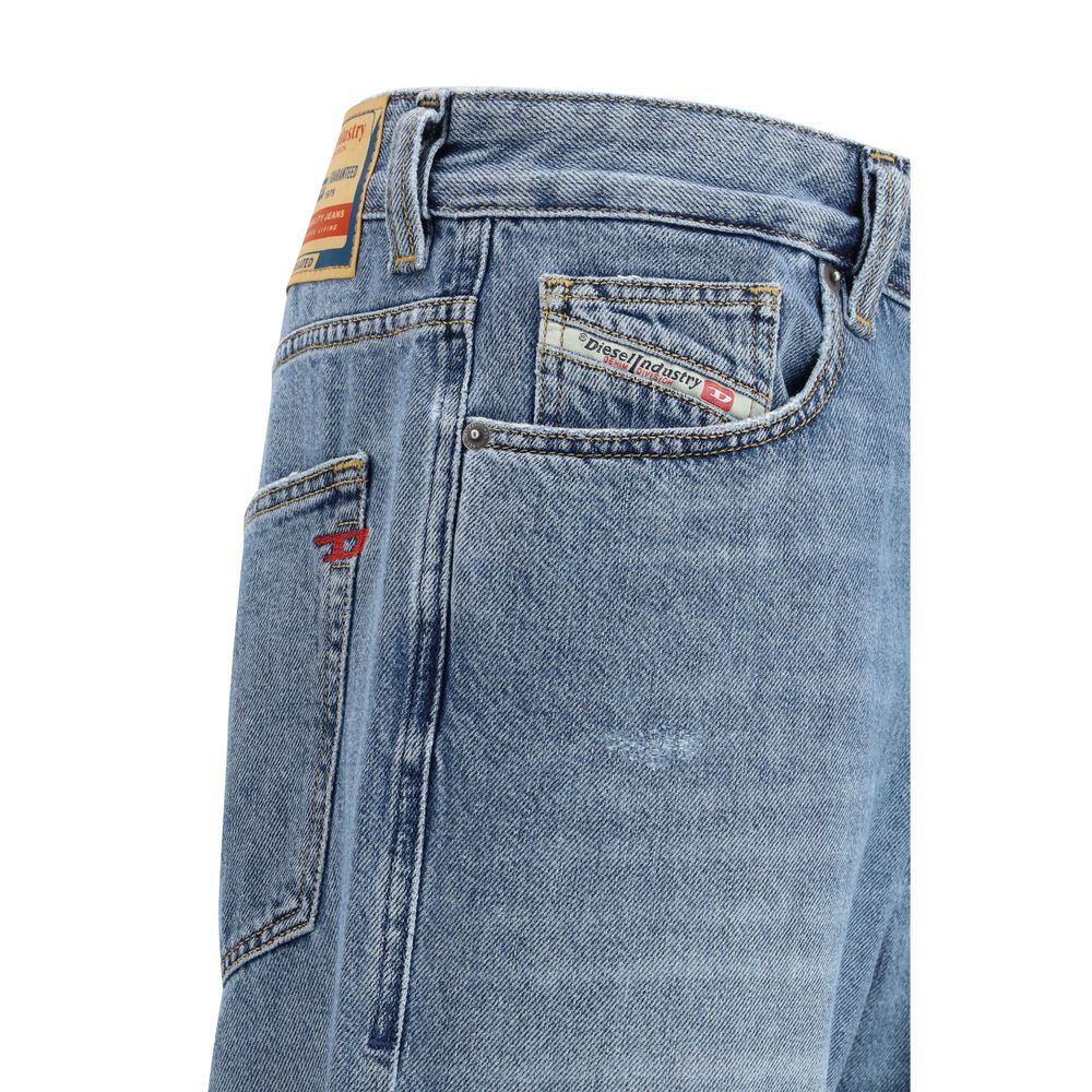 Diesel Blue Cotton Relaxed Fit Jeans | Regal Royce
