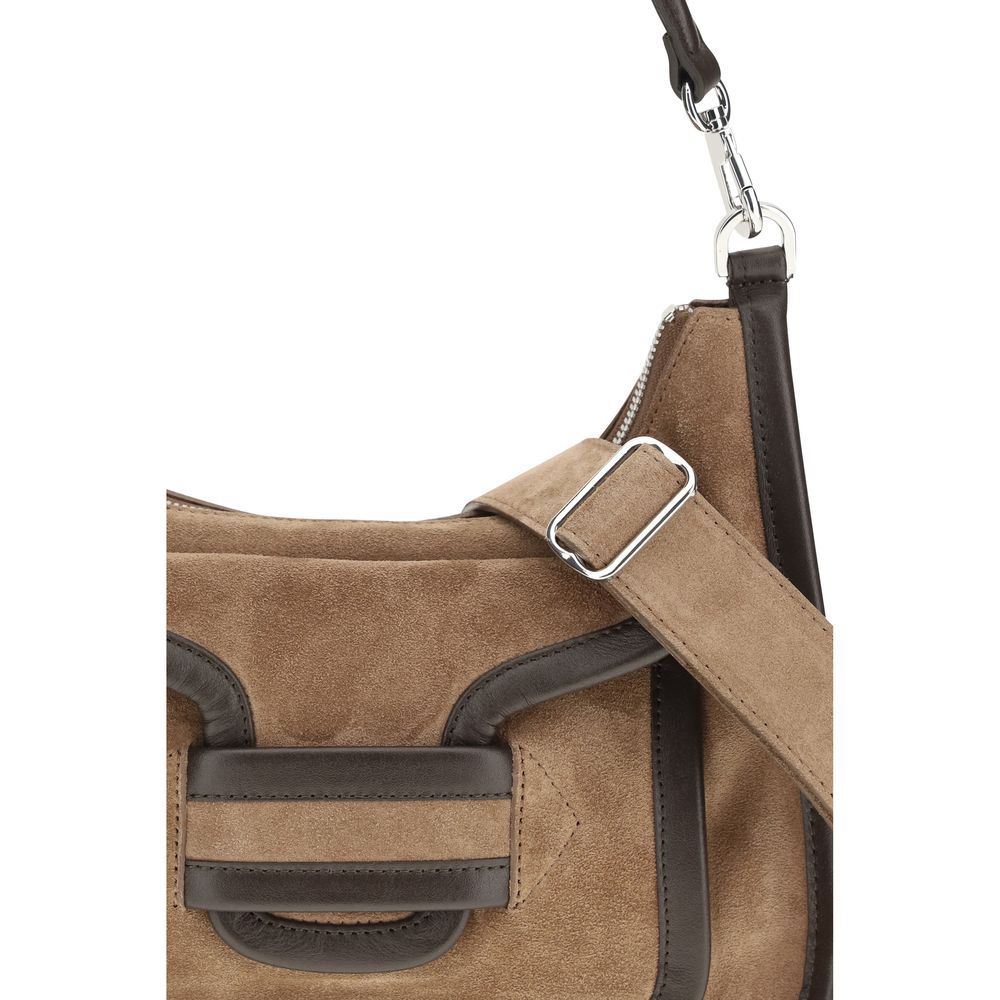 Pierre Hardy Brown Calf Leather Bos Taurus Shoulder Bag | Regal Royce
